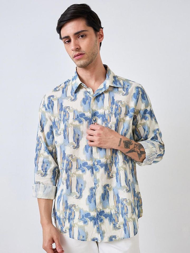 SPYKAR Men Slim Fit Floral Opaque Printed Casual Shirt