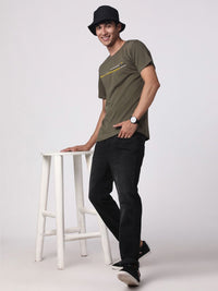 ADRO Men Graphic Printed Round Neck Cotton T-shirt