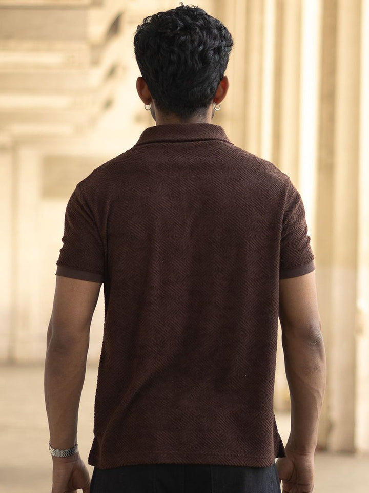 Powerlook Men Polo Collar T-shirt