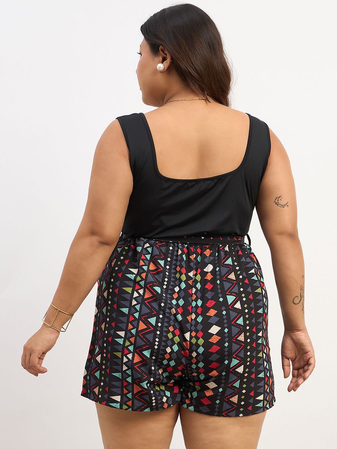 Berrylush Curve Printed Jumpsuit
