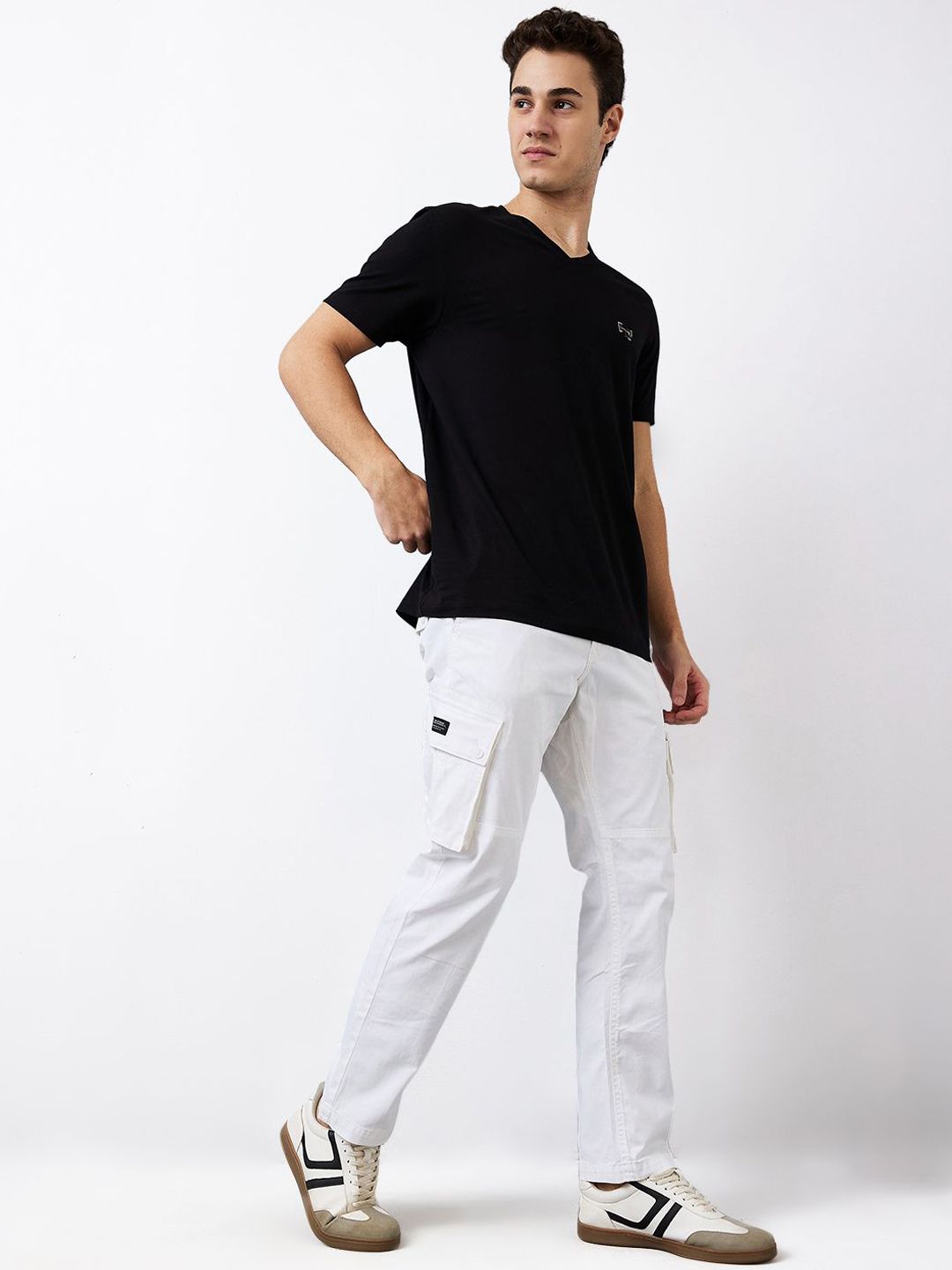 SPYKAR Men Straight Fit Cotton Cargos