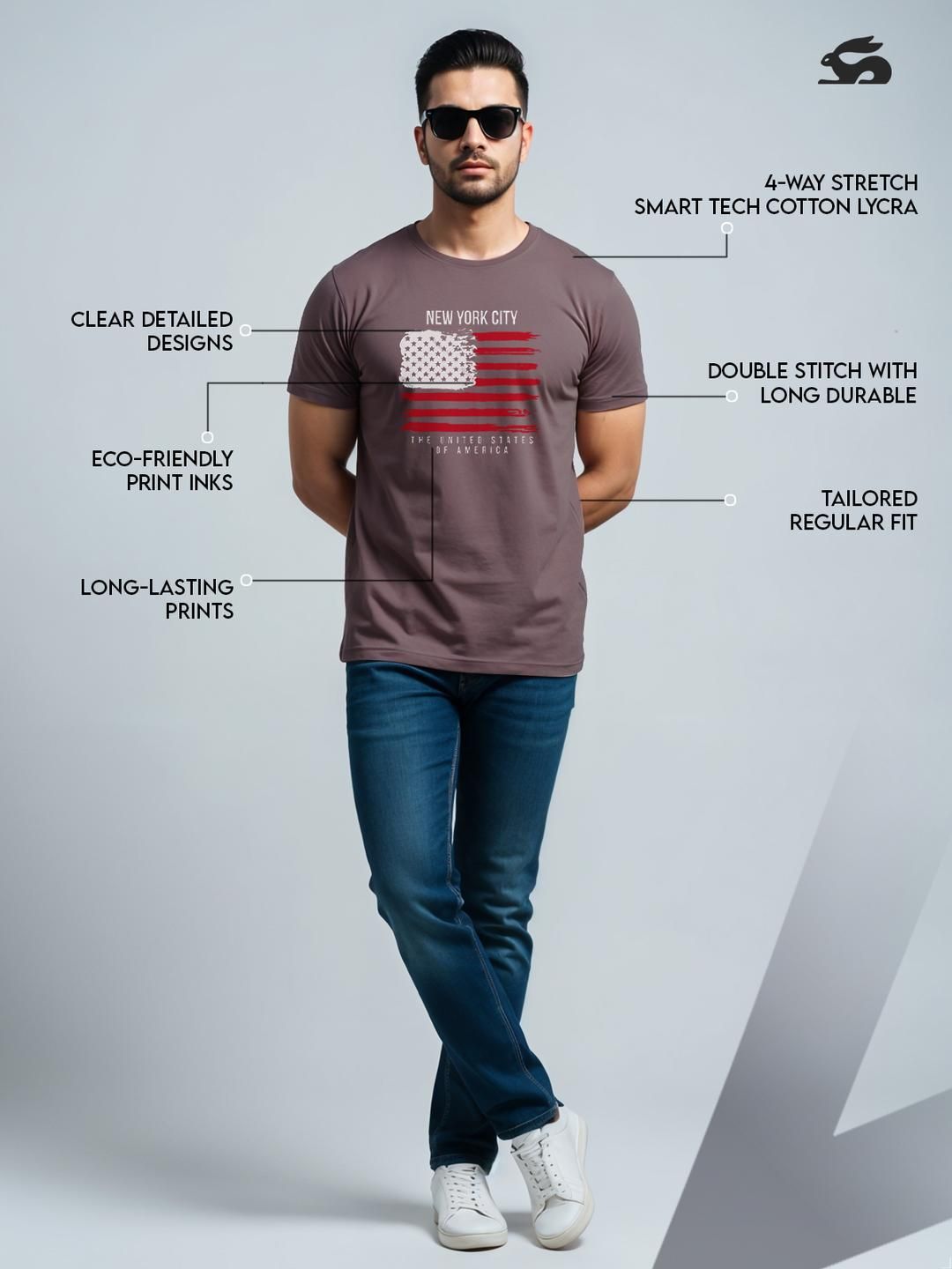 ADRO Men Lavender Tshirts