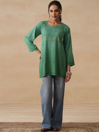 House of Chikankari Women Embroidered Chikankari Kurta