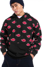 Bewakoof Heavy Duty Men Printed Hooded Oversized Sweatshirt