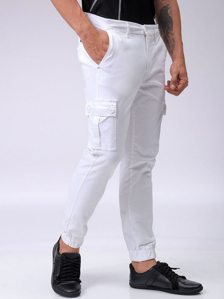 The Indian Garage Co Men Mid-Rise Regular Fit Cargos Trousers