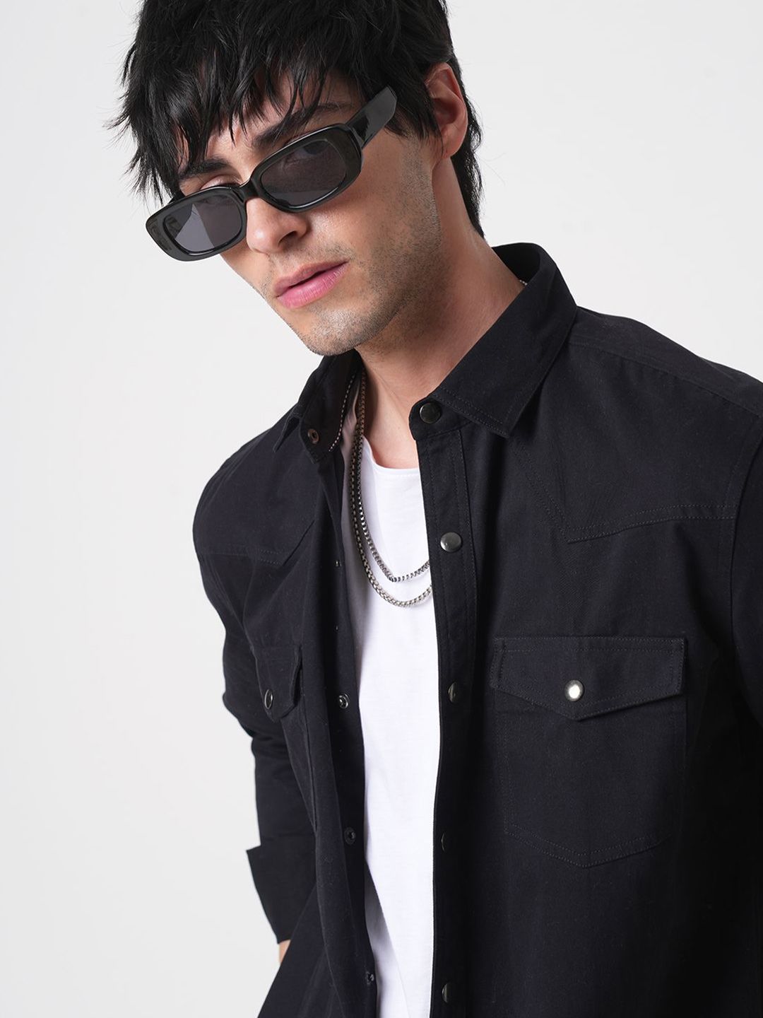 VASTRADO Men Classic Slim Fit Opaque Casual Shirt
