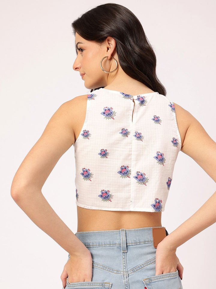 DressBerry Sunkissed Floral Print Crop Top