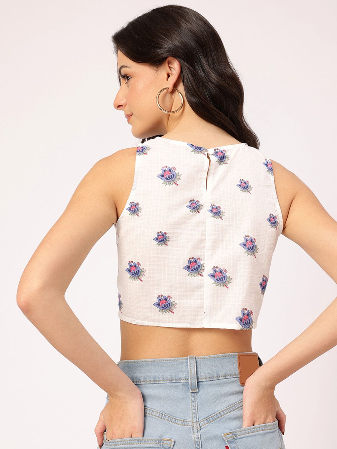 DressBerry Sunkissed Floral Print Crop Top