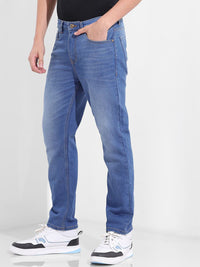 The Indian Garage Co Men Slim Fit Mid-Rise Light Fade Jeans