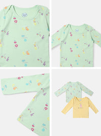 Nauti Nati Girls Pack Of 2 Bio Finish Graphic Printed Round Neck Cotton T-shirts