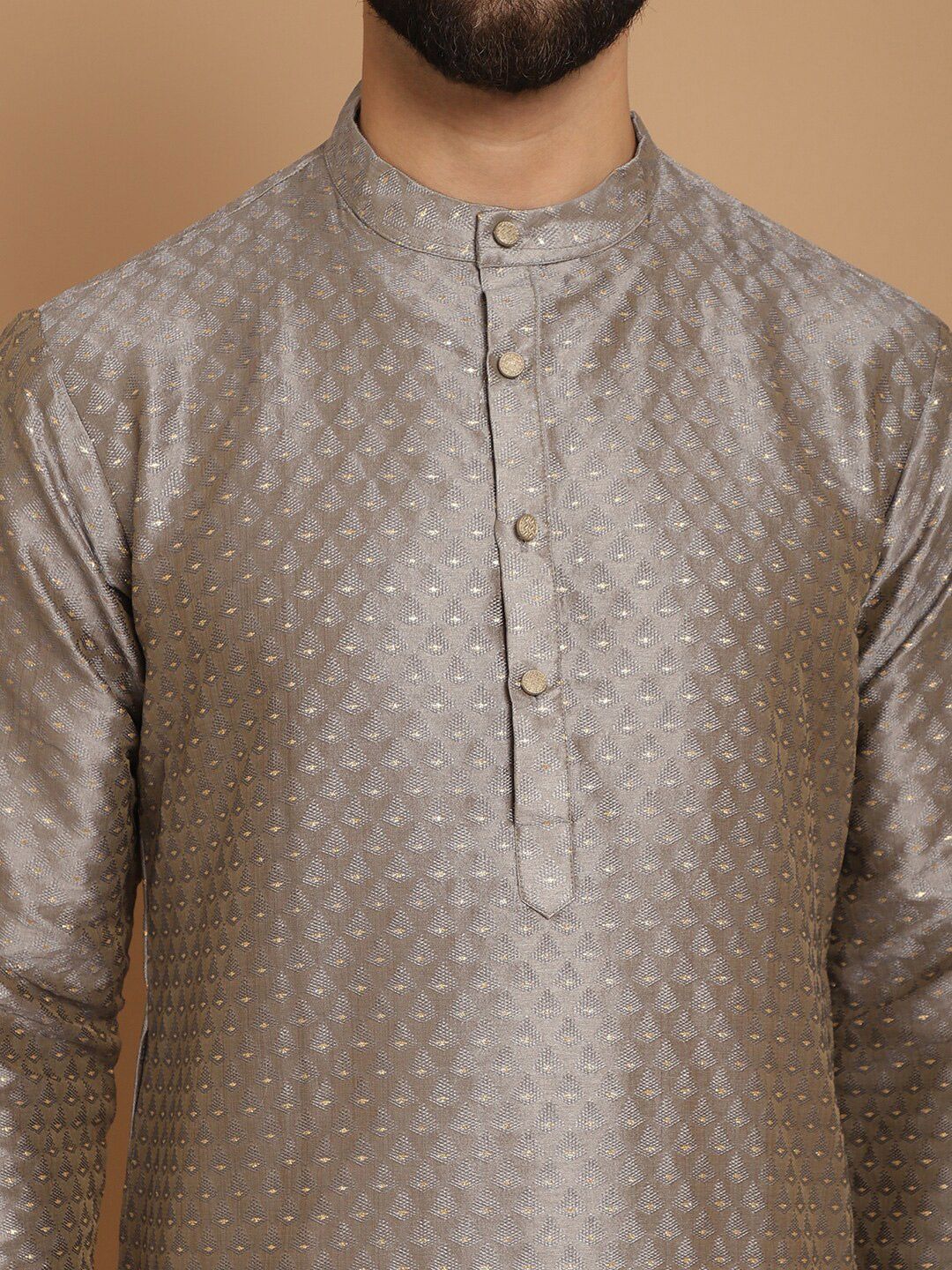 Anouk Ethnic Motifs Embroidered Straight  Kurta with Churidar