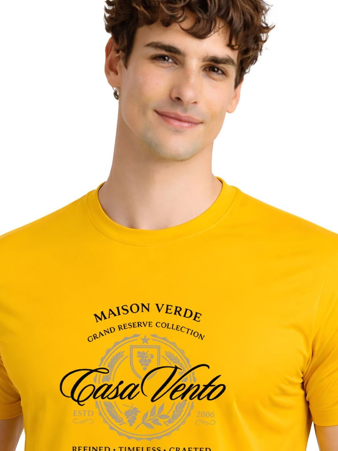 ADRO Men Brand Logo Printed T-shirt