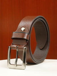 Teakwood Leathers Men Textured Leather Belt