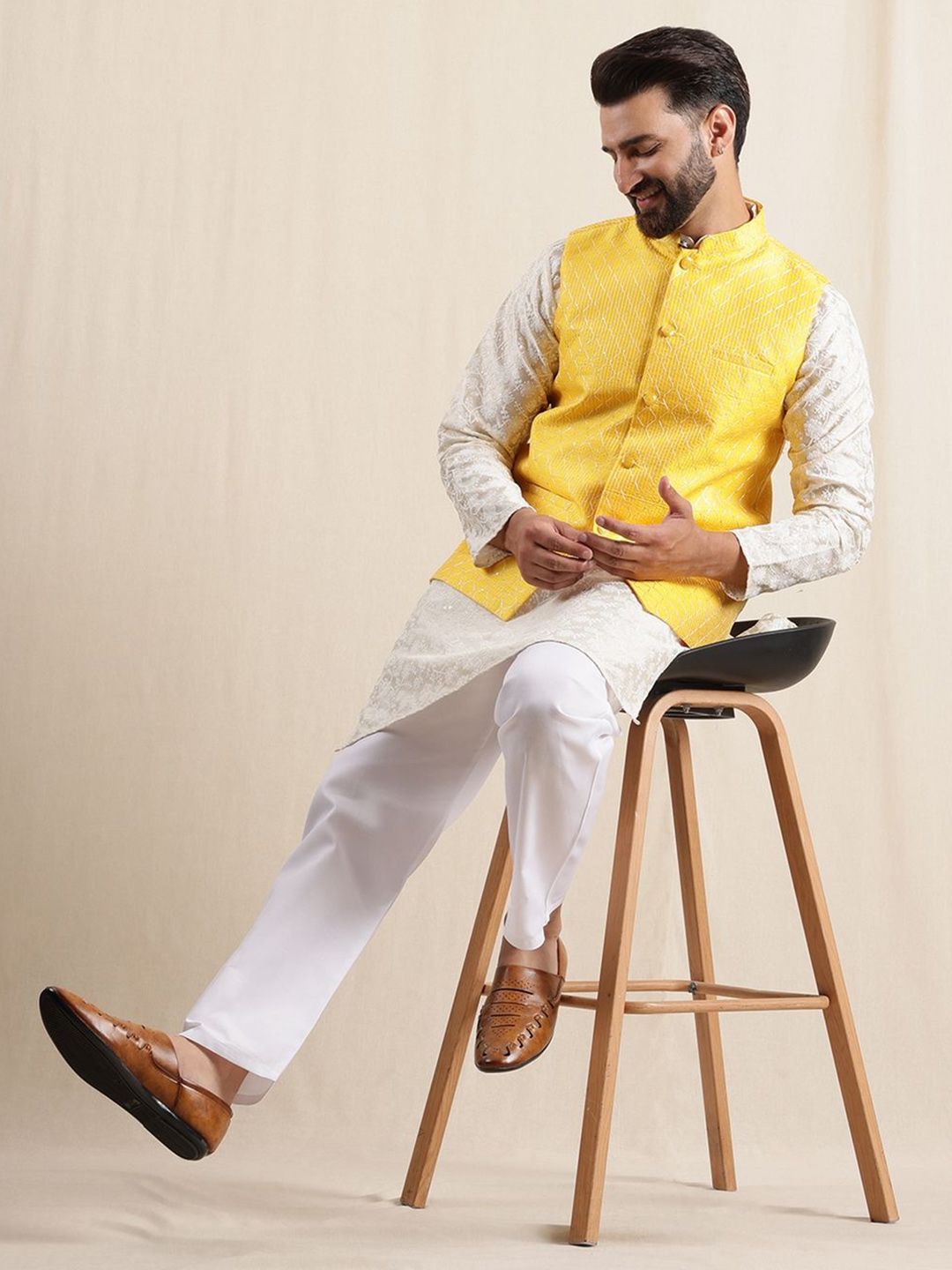 Anouk Embroidered Nehru Jacket