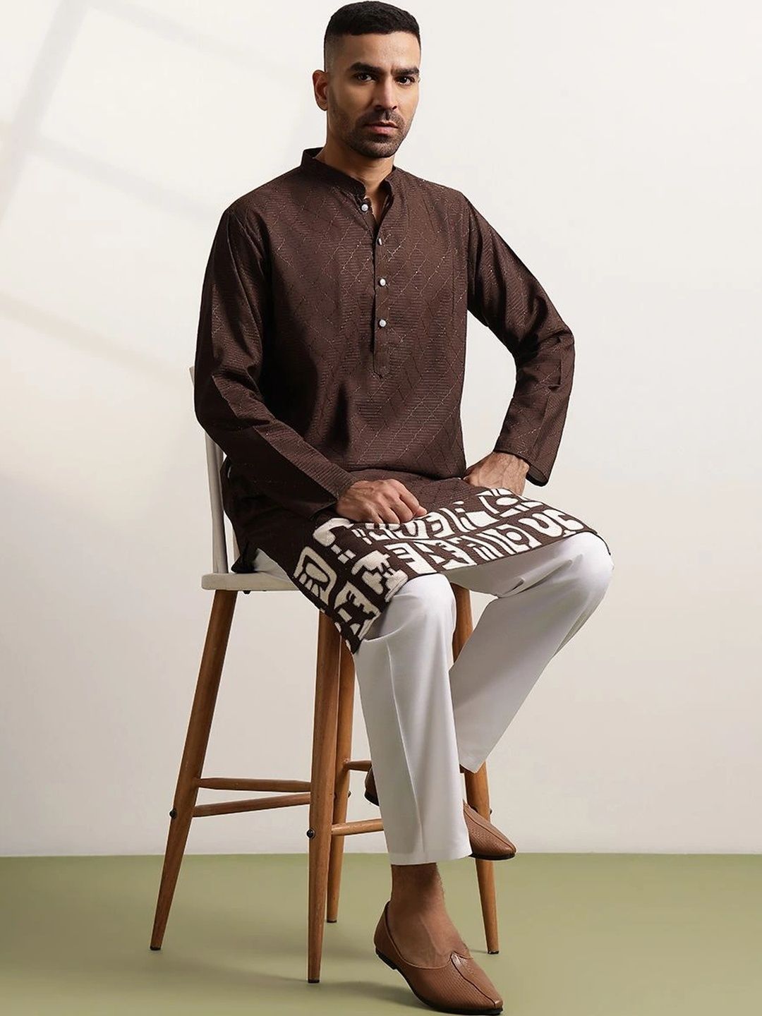 Anouk Men Ethnic Motifs Regular Kurta with Pyjamas