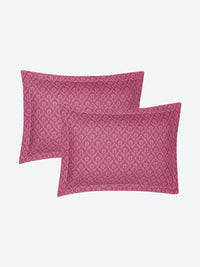 Monte Carlo Stanley Magenta & Grey Floral Printed 144 TC King Bedsheet Set 1.85 m x 1.95 m
