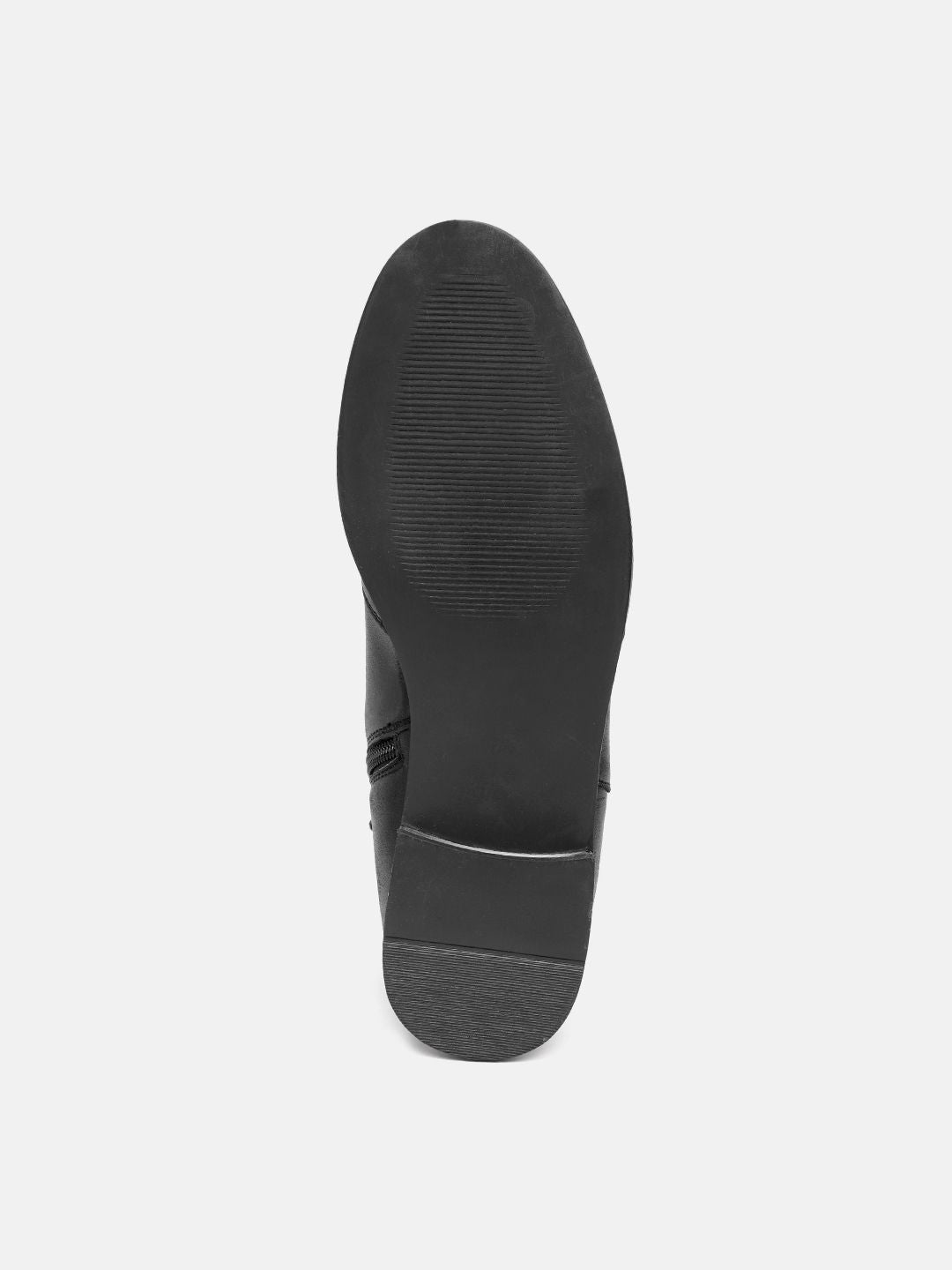 DressBerry Women Mid Top Buckle Detail Regular Boots