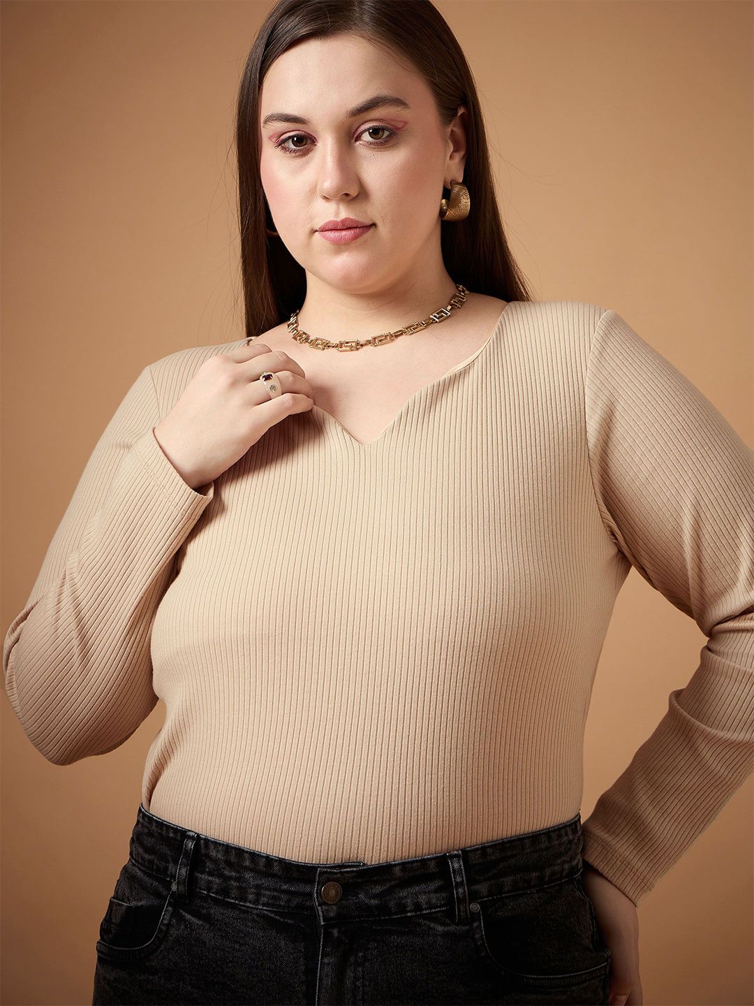 Sassafras Curve Sweetheart Leher Atas