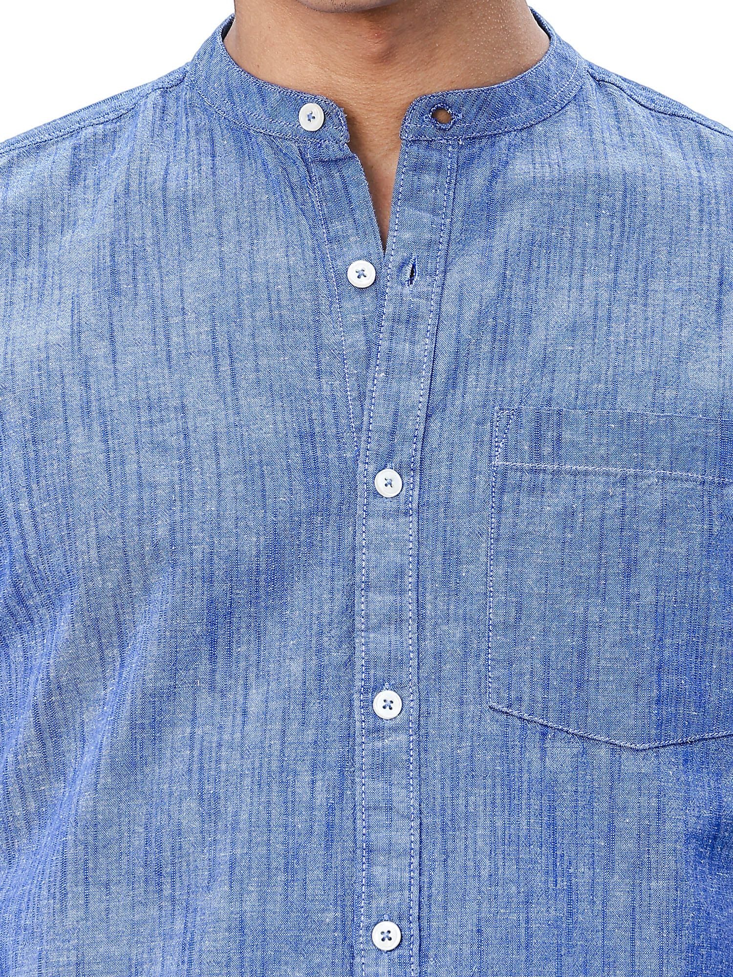 Thomas Scott Men Premium Slim Fit Opaque Casual Shirt