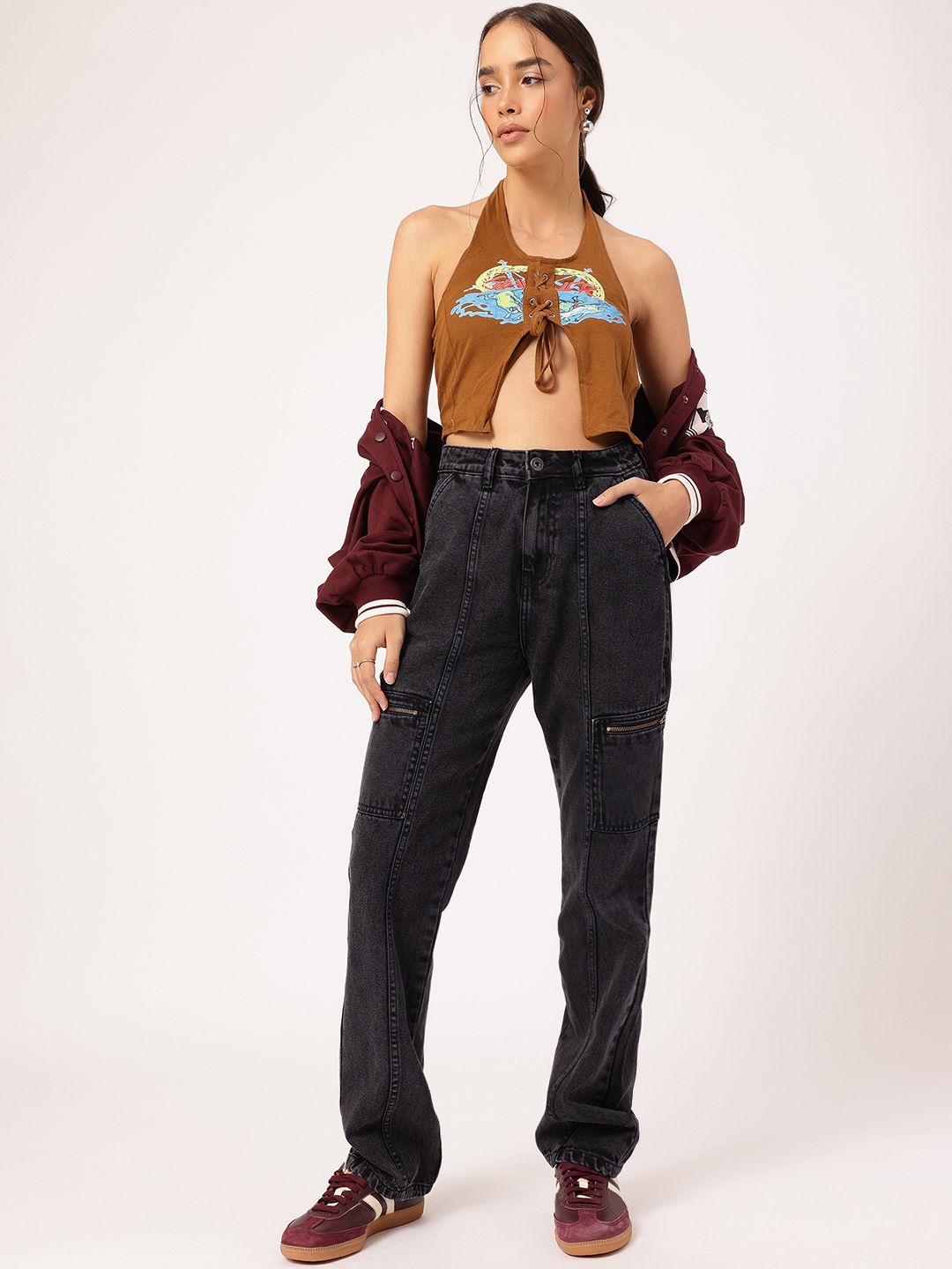 DressBerry Women Denim-Decked Diva Straight Fit Jeans