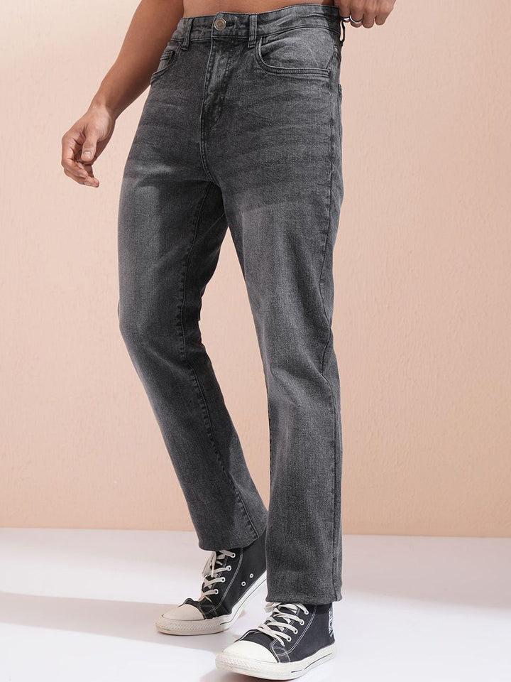 HIGHLANDER Men Straight Fit Light Fade Stretchable Jeans