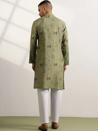 Kurta Bercetak Motif Etnik Lelaki Anouk
