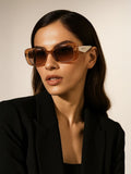 IDEE Women Rectangle Sunglasses with UV Protected Lens IDS3140C1SG