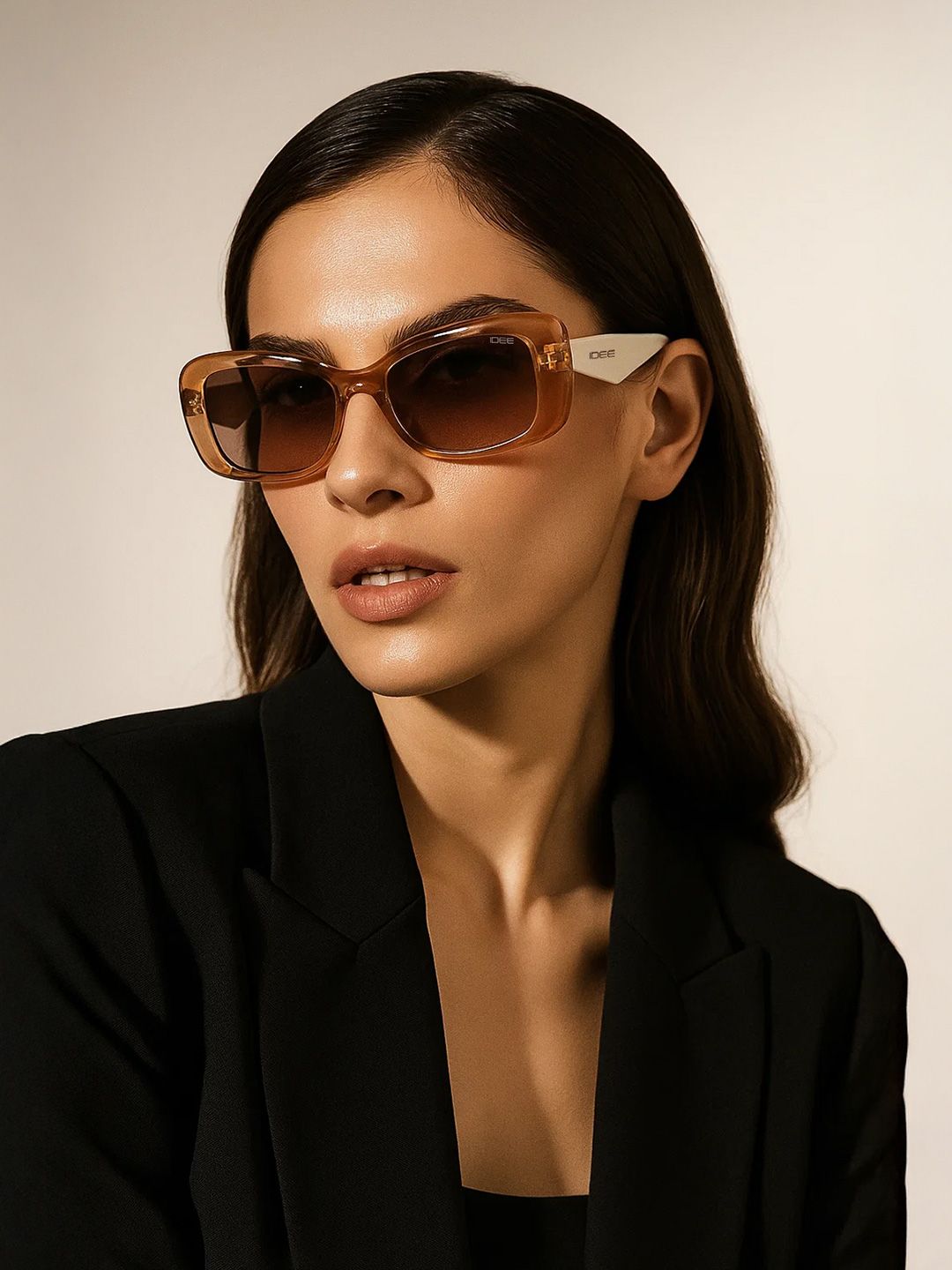 IDEE Women Rectangle Sunglasses with UV Protected Lens IDS3140C1SG