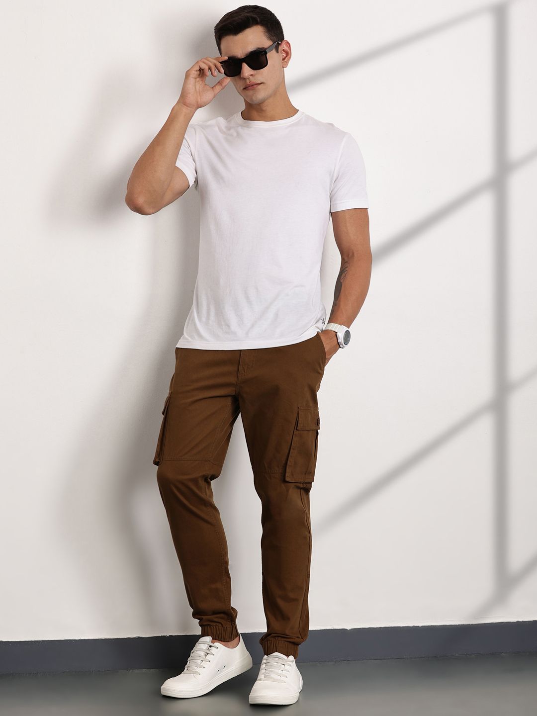 Thomas Scott Men Smart Slim Fit Easy Wash Trousers