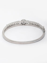 Anouk Women Cubic Zirconia Studded Silver-plated Bangle-Style Gelang