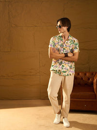 DENNISON Hand Block Printed Oversized Casual Shirt