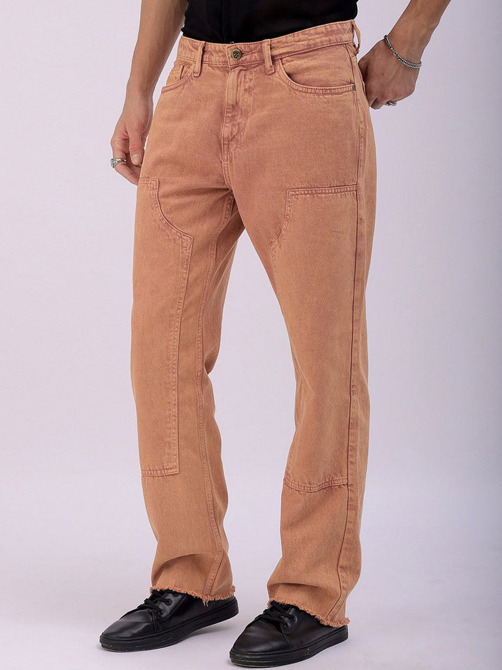 The Indian Garage Co Men Relaxed Fit Pure Cotton Jeans