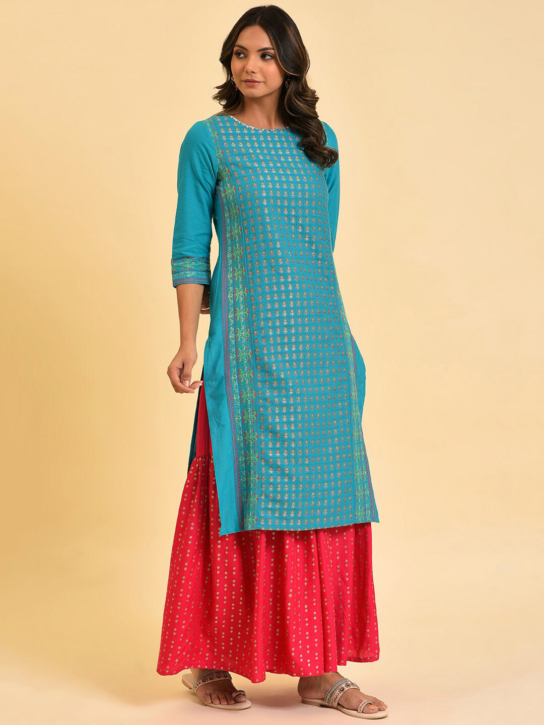 W Straight Cotton Kurta