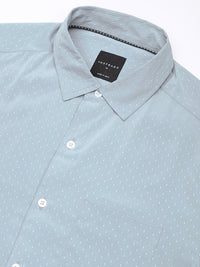 VASTRADO Men Classic Cutaway Collar Micro Ditsy Printed Casual Shirt