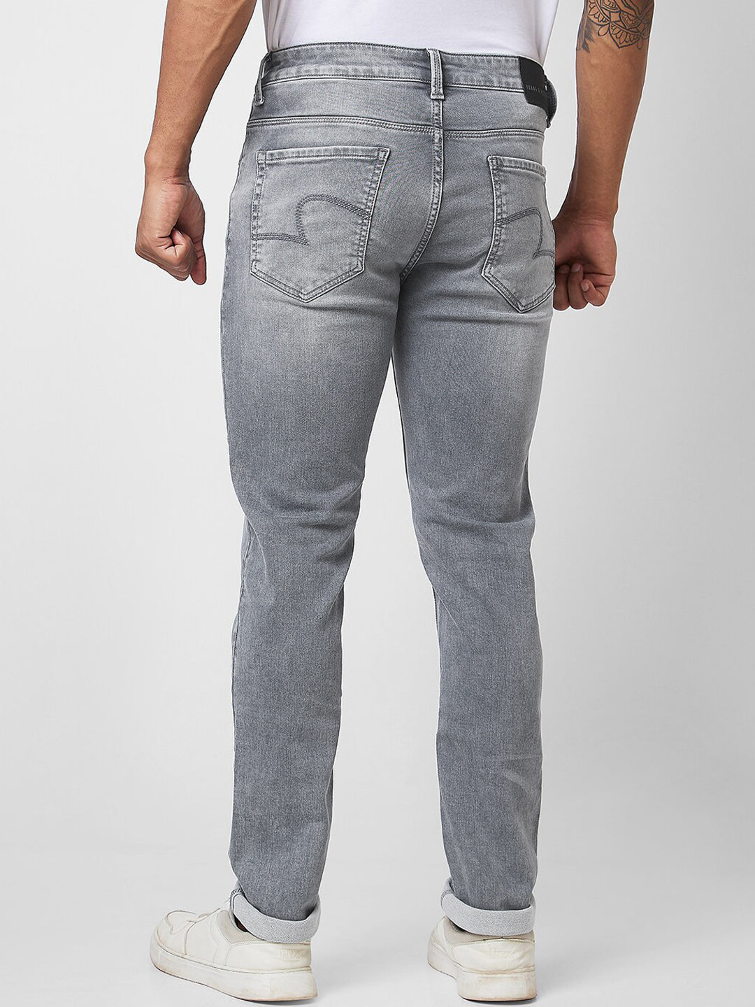 SPYKAR Men Skinny Fit Low-Rise Heavy Fade Cotton Jeans