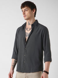 VASTRADO Men Classic Slim Fit Opaque Striped Casual Shirt