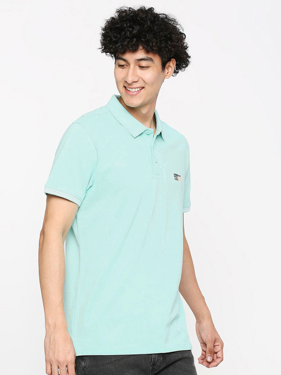 SPYKAR Polo Collar Slim Fit Cotton T-shirt