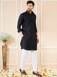 See Designs Shirt Collar Cotton Pathani Kurta