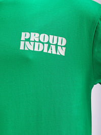 The Indian Garage Co Pure Cotton Back Printed Boxy Oversized Round Neck T-shirt