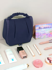 Cortina Navy Blue Water Resistant Makeup Organiser