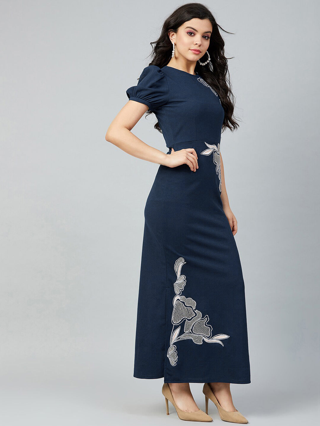 Athena Embroidered Maxi Dress