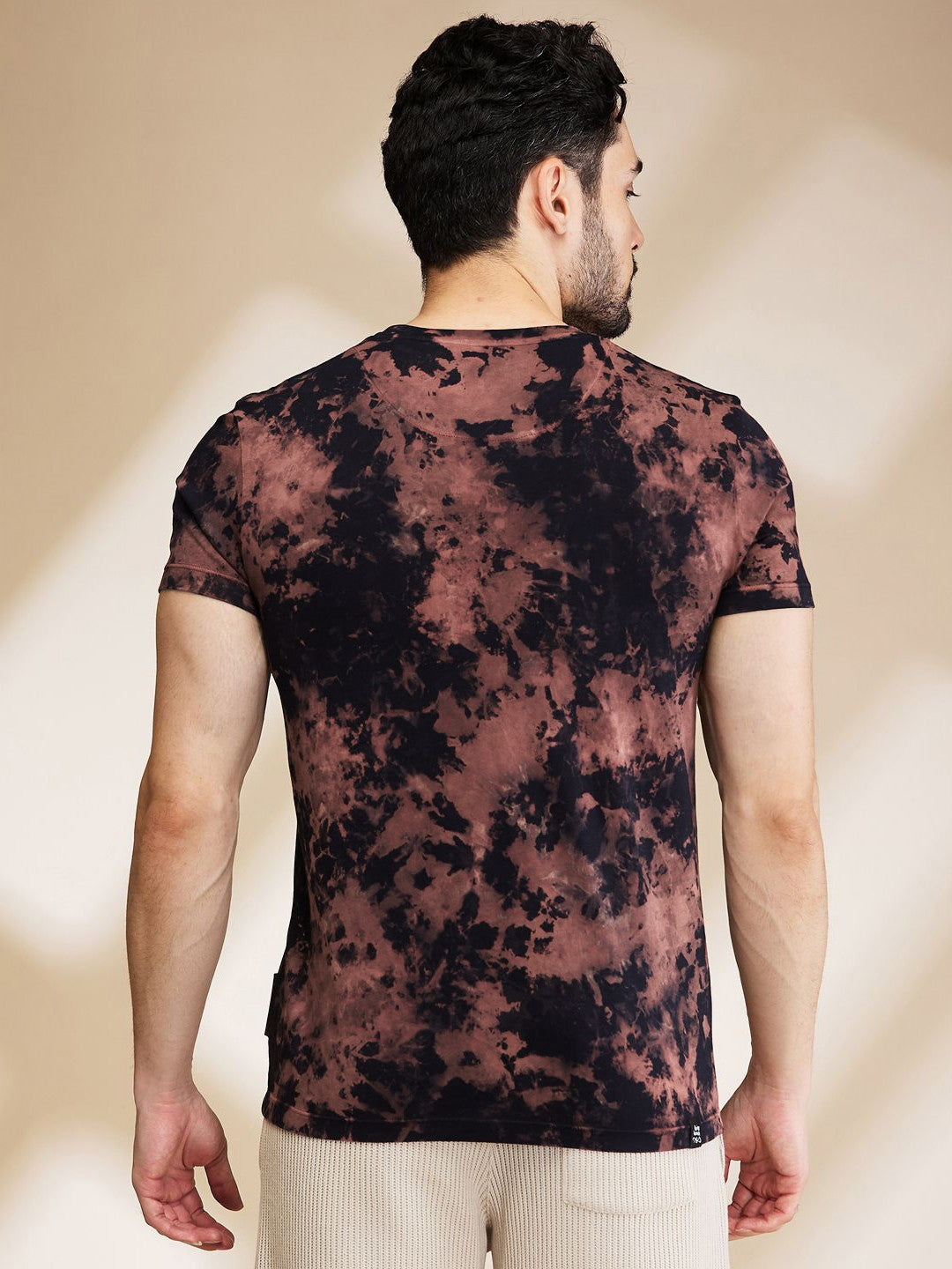 Being Human Printed Raw Edge Pure Cotton T-shirt