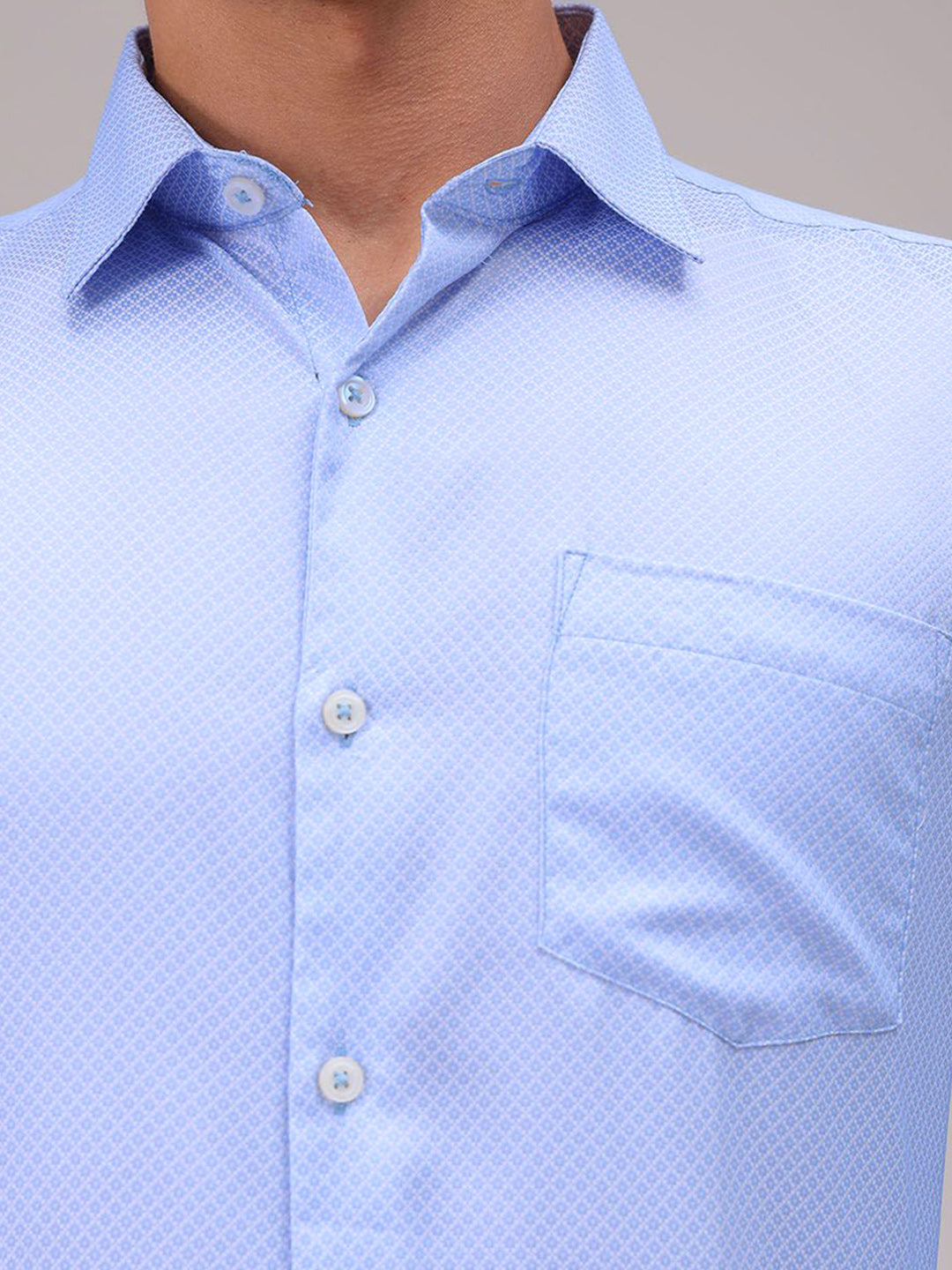 The Indian Garage Co. X Luxe Men Cutaway Collar Solid Slim Fit Formal Shirt
