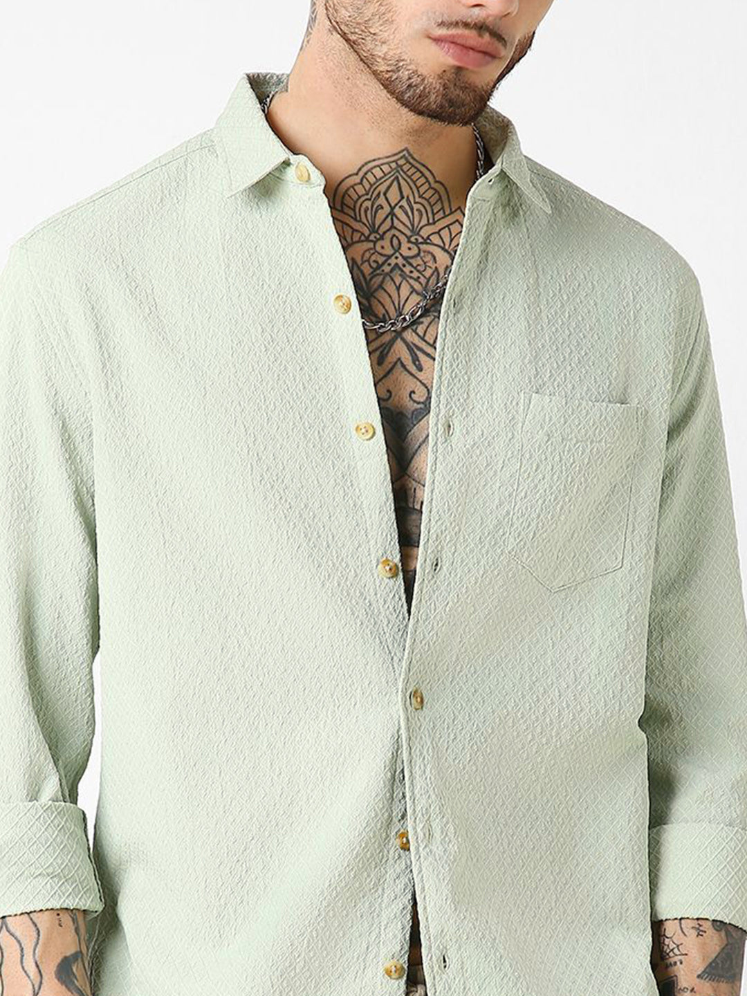 VASTRADO Men Classic Slim Fit Casual Shirt