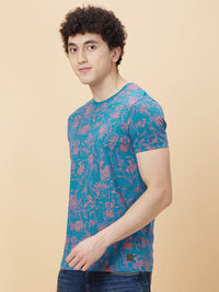 Being Human Floral Printed Pure Cotton T-shirt