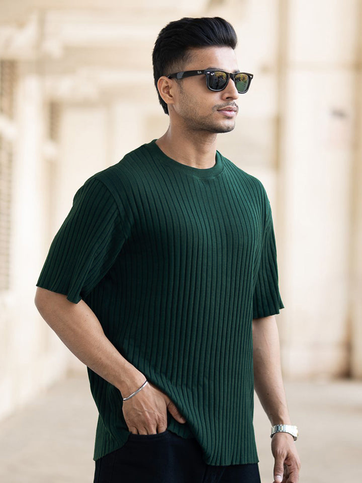 Powerlook Men Drop-Shoulder Sleeves Oversized T-shirt