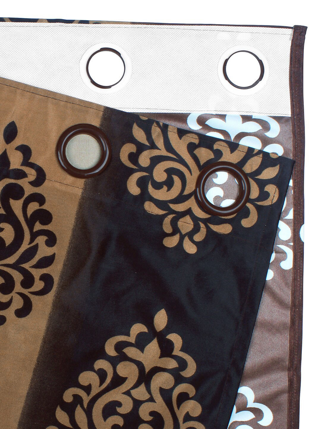 Story@home Nature Brown & Beige Set of 2 Ethnic Motifs Long Door Curtains