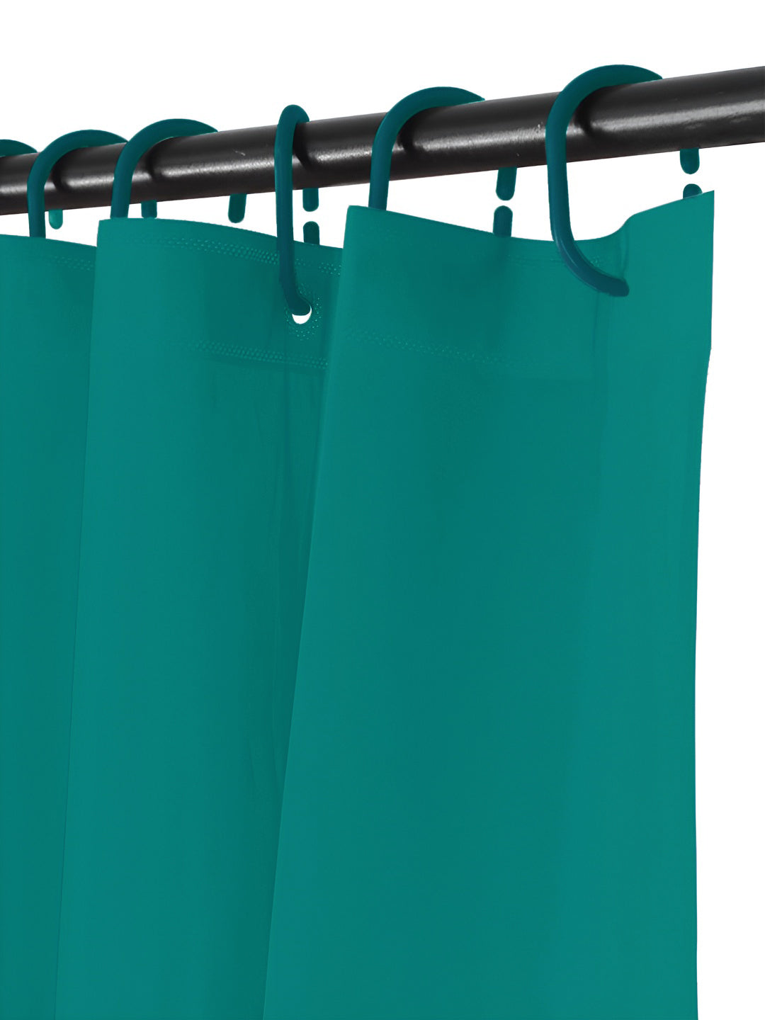 Story@home Green & White Waterproof Shower Curtains