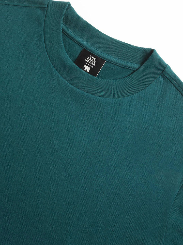 THE BEAR HOUSE Round Neck Pure Cotton Regular Fit T-shirt