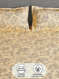 Story@home Floral 180 TC Queen Bedsheet with 2 Pillow Covers